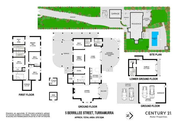 Floorplan of Homely house listing, 5 Berrillee Street, Turramurra NSW 2074