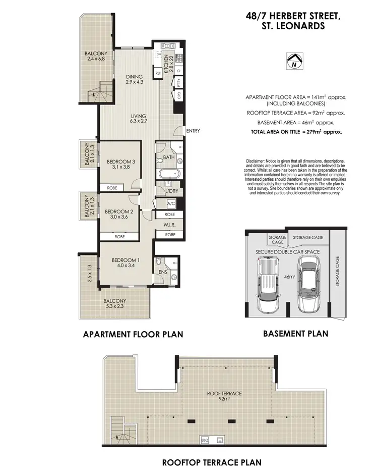Floorplan of Homely apartment listing, 48/7 Herbert Street, St Leonards NSW 2065