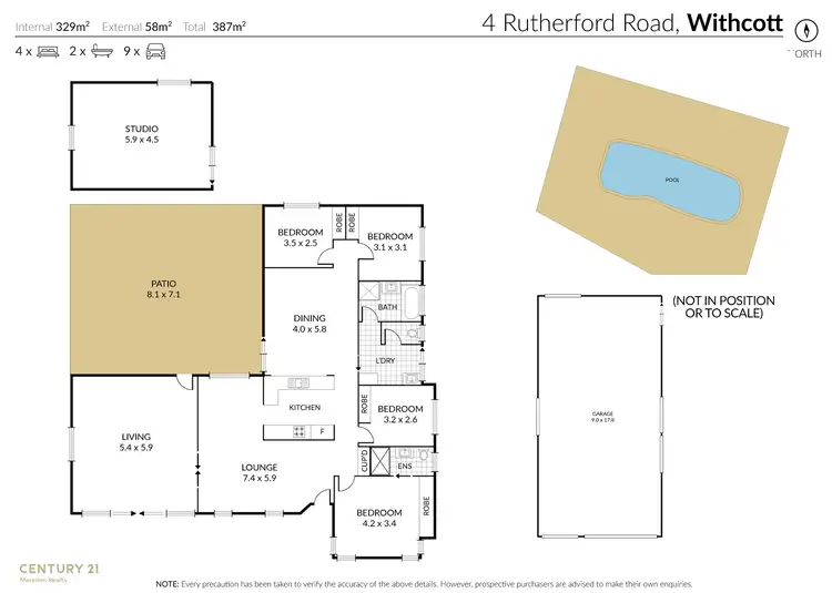 Floorplan of Homely house listing, 4 Rutherford Road, Withcott QLD 4352