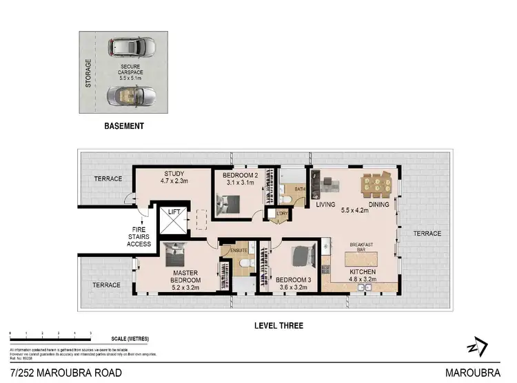 Floorplan of Homely apartment listing, 7/252-254 Maroubra Road, Maroubra NSW 2035