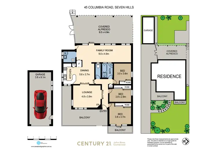 Floorplan of Homely house listing, 45 Columbia Road, Seven Hills NSW 2147