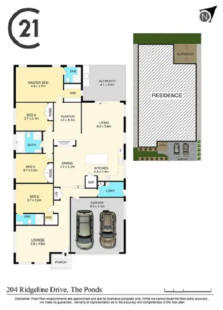 Floorplan of Homely house listing, 204 Ridgeline Drive, The Ponds NSW 2769