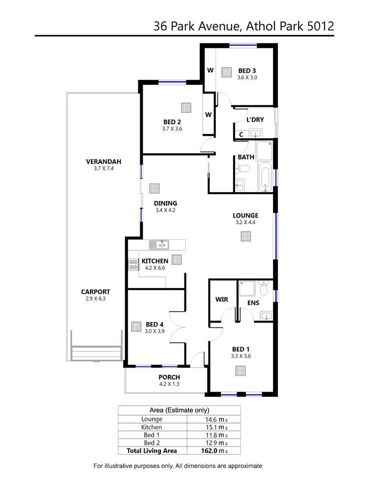 Floorplan of Homely house listing, 36 Park Avenue, Athol Park SA 5012