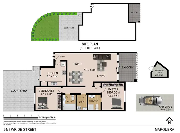 Floorplan of Homely apartment listing, 24/1 Wride Street, Maroubra NSW 2035