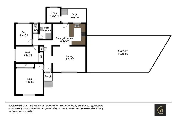 Floorplan of Homely house listing, 12 Pine Place, Riverstone NSW 2765