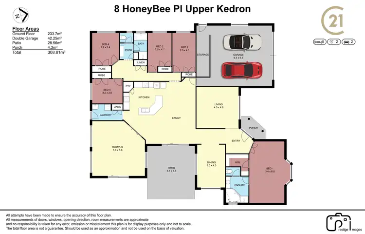 Floorplan of Homely house listing, 8 Honeybee Place, Upper Kedron QLD 4055