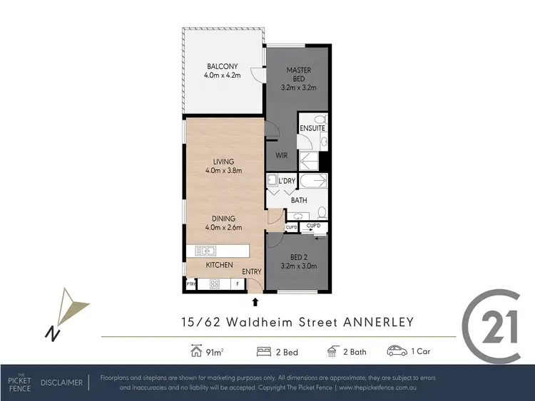 Floorplan of Homely unit listing, 15/62 Waldheim Street, Annerley QLD 4103