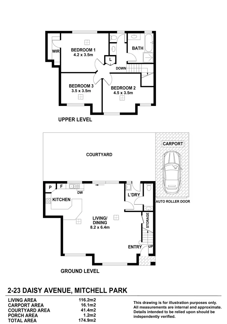 Floorplan of Homely house listing, 23a Daisy Avenue, Mitchell Park SA 5043