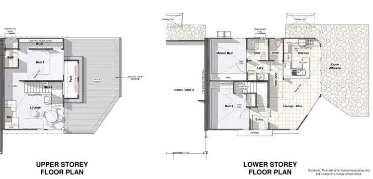 Floorplan of Homely semi-detached listing, 1/40 Campbell Street, Woombye QLD 4559