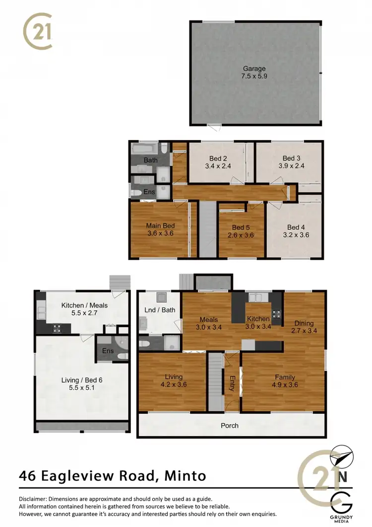 Floorplan of Homely house listing, 46 Eagleview Road, Minto NSW 2566
