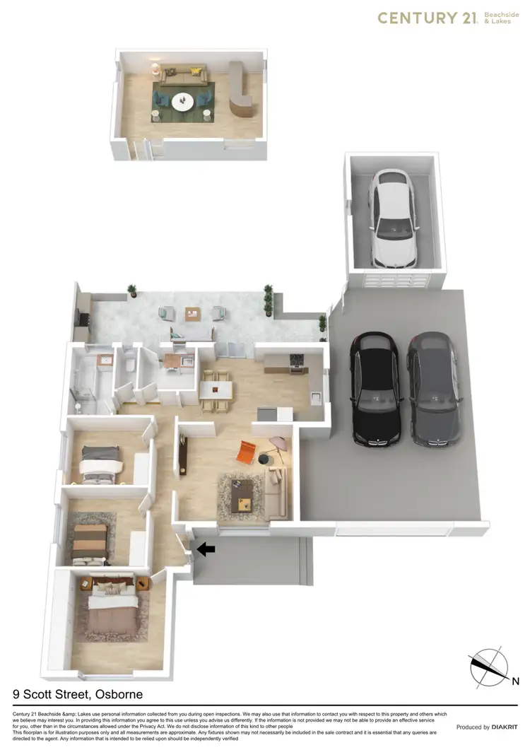 Floorplan of Homely house listing, 9 Scott Street, Osborne SA 5017