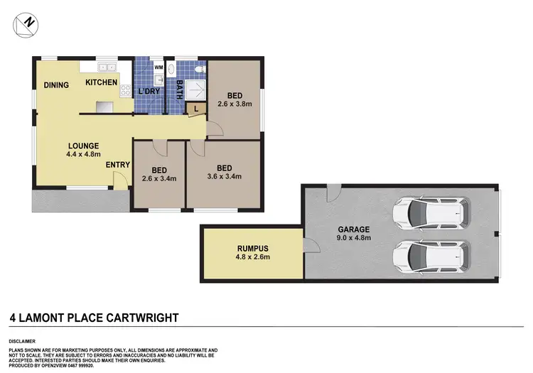 Floorplan of Homely house listing, 4 Lamont Place, Cartwright NSW 2168