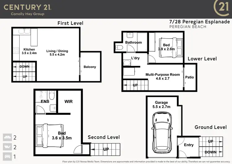 Floorplan of Homely unit listing, 7/28 Peregian Esplanade, Peregian Beach QLD 4573