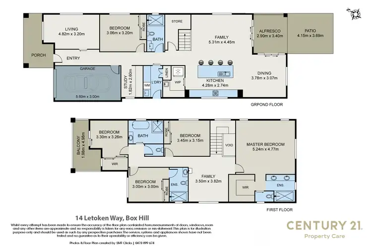 Floorplan of Homely house listing, 14 Letoken Way, Box Hill NSW 2765