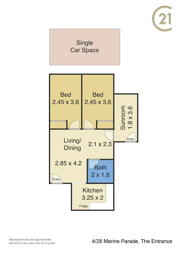Floorplan of Homely unit listing, 4/28 Marine Parade, The Entrance NSW 2261