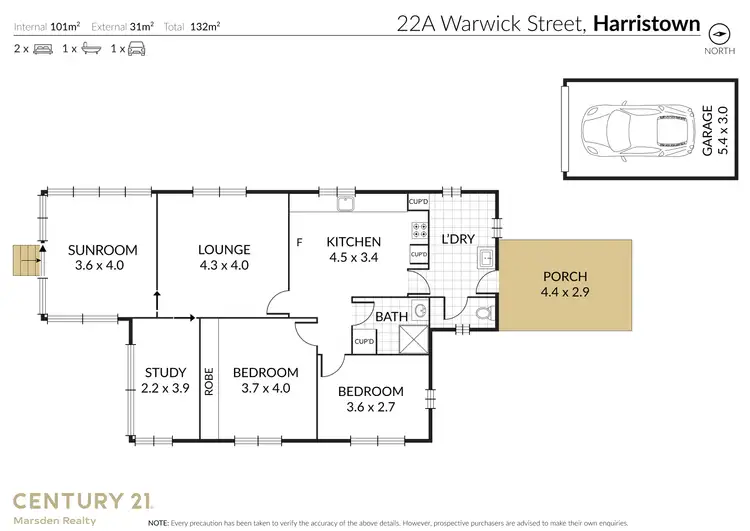 Floorplan of Homely house listing, 22a Warwick Street, Harristown QLD 4350