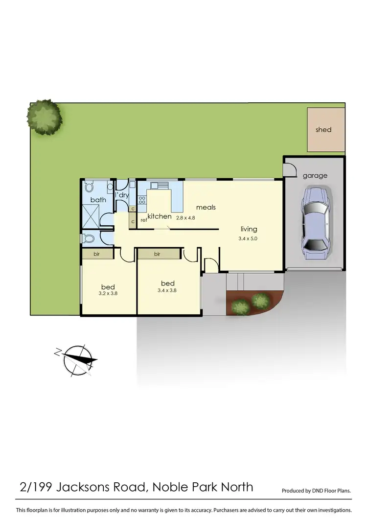 Floorplan of Homely unit listing, 2/199 Jacksons Road, Noble Park North VIC 3174