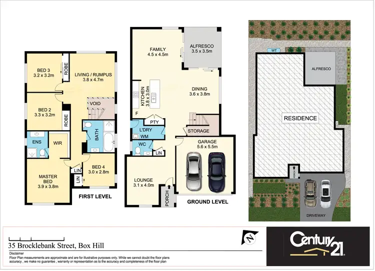 Floorplan of Homely house listing, 35 Brocklebank Street, Box Hill NSW 2765