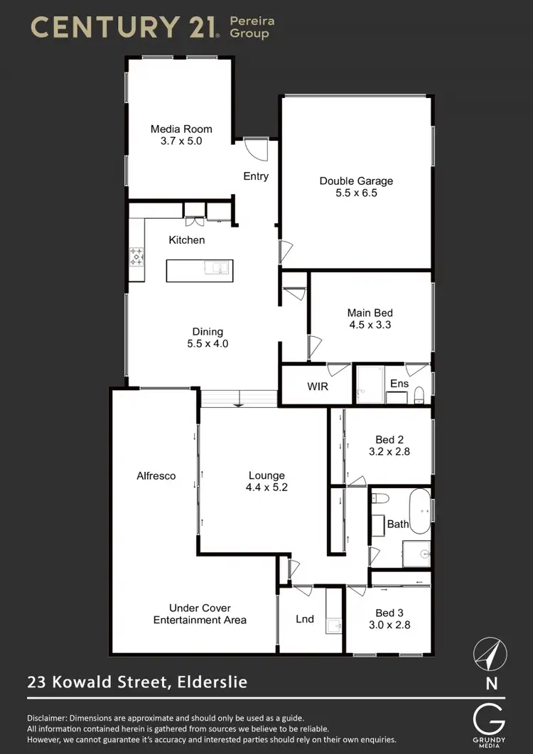 Floorplan of Homely house listing, 23 Kowald Street, Elderslie NSW 2570
