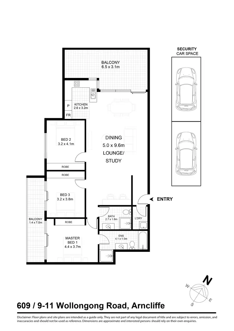 Floorplan of Homely apartment listing, 609/9-11 Wollongong Road, Arncliffe NSW 2205