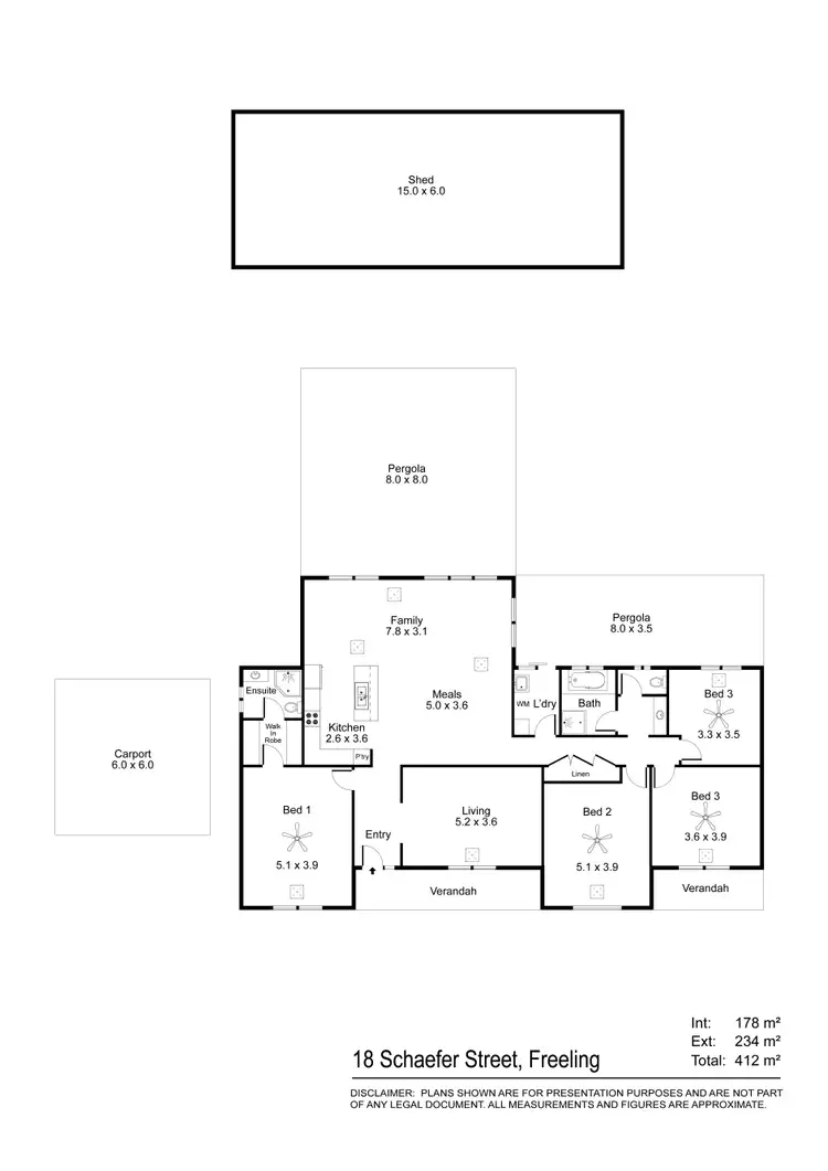 Floorplan of Homely house listing, 18 Schaefer Street, Freeling SA 5372