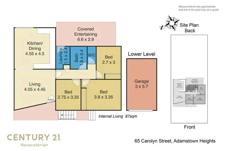 Floorplan of Homely house listing, 65 Carolyn Street, Adamstown Heights NSW 2289