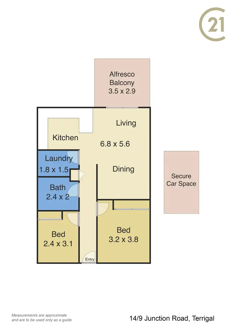 Floorplan of Homely house listing, 14/9-13 Junction Road, Terrigal NSW 2260