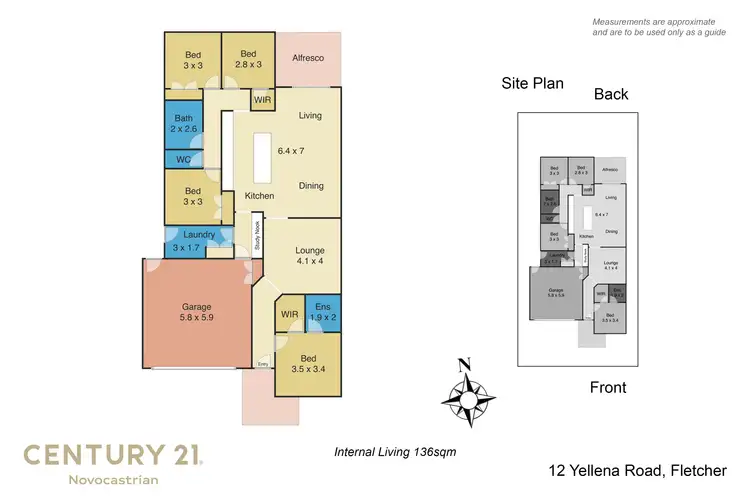 Floorplan of Homely house listing, 12 Yellena Road, Fletcher NSW 2287