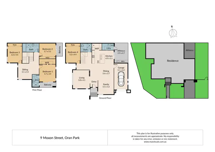 Floorplan of Homely house listing, 9 Moxon Street, Oran Park NSW 2570