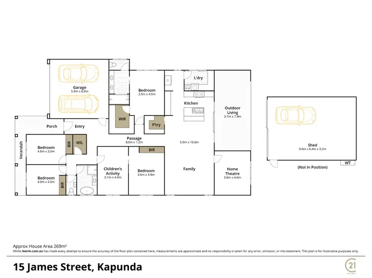 Floorplan of Homely house listing, 15 James Street, Kapunda SA 5373