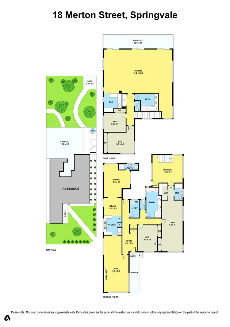 Floorplan of Homely house listing, 18 Merton Street, Springvale VIC 3171