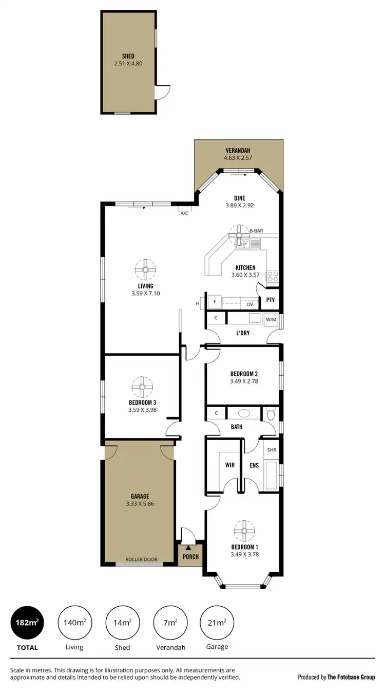 Floorplan of Homely house listing, 1 Moorfield Mews, Aberfoyle Park SA 5159