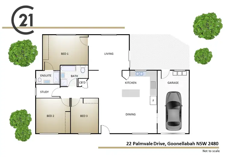 Floorplan of Homely house listing, 22 Palmvale Drive, Goonellabah NSW 2480