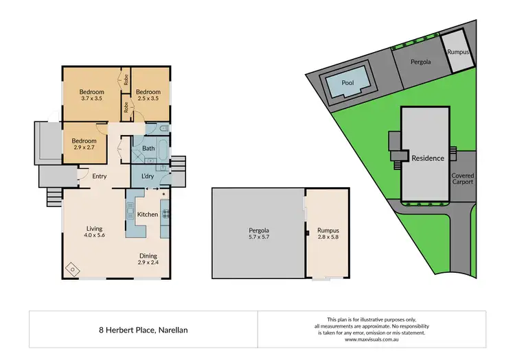 Floorplan of Homely house listing, 8 Herbert Place, Narellan NSW 2567