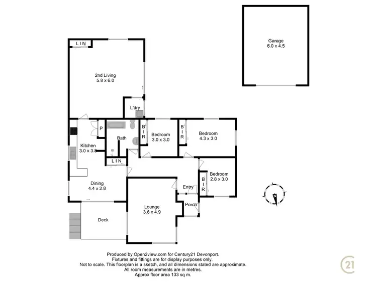 Floorplan of Homely house listing, 30 Canning Drive, East Devonport TAS 7310