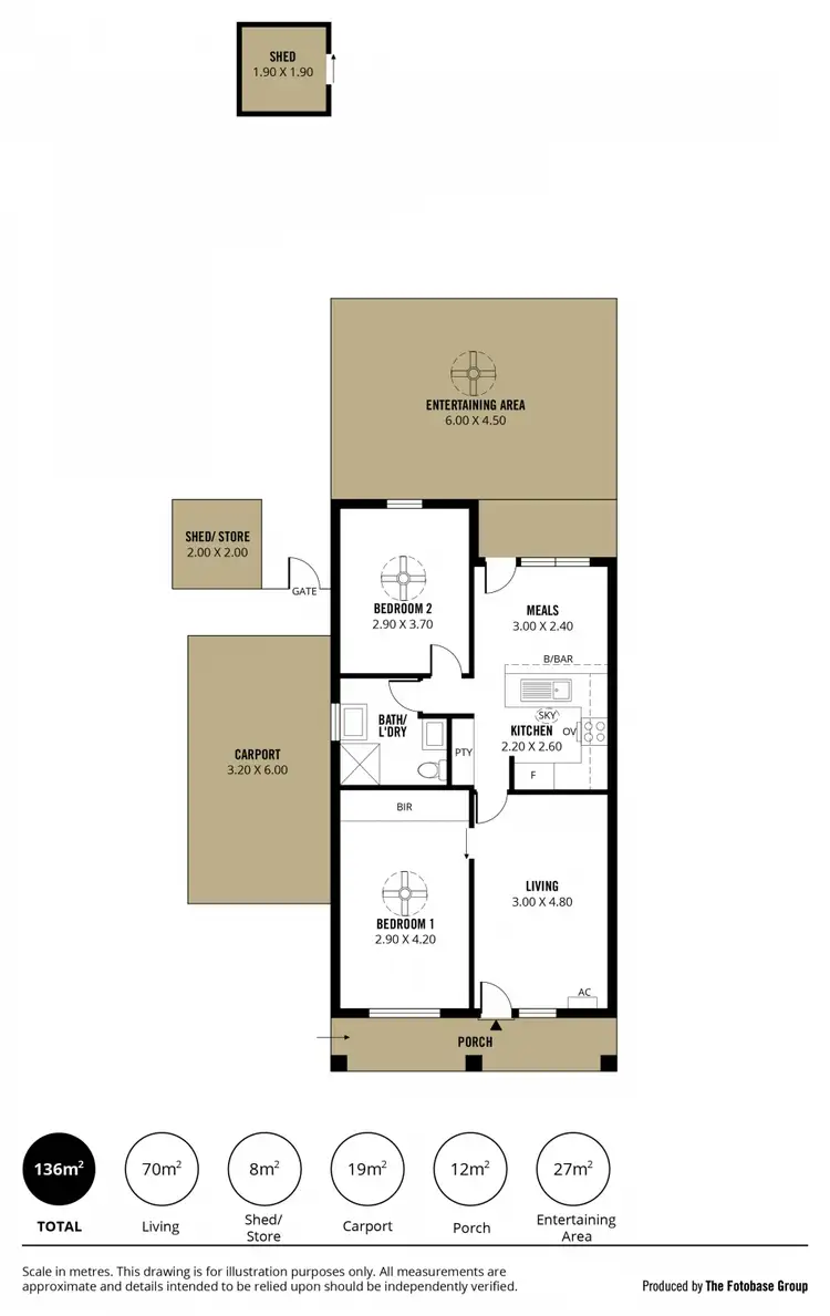 Floorplan of Homely unit listing, 3/21 Hill Avenue, Cumberland Park SA 5041