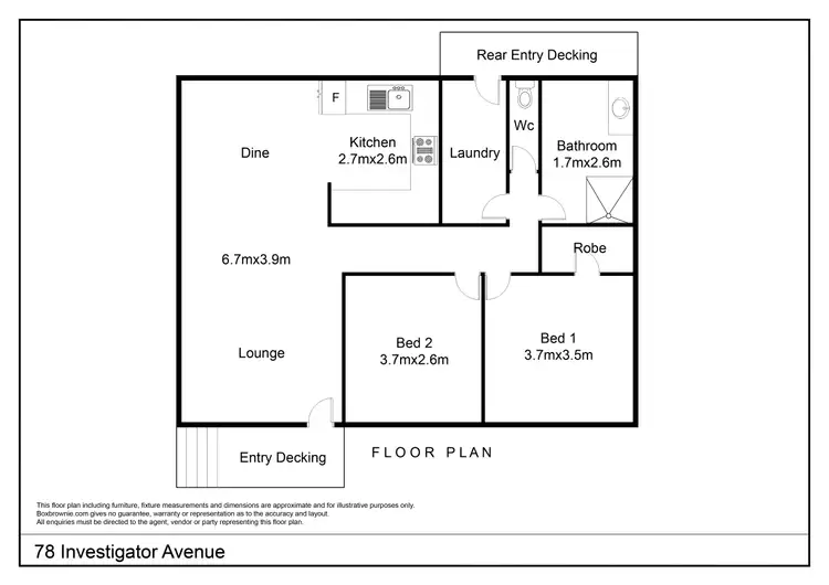 Floorplan of Homely house listing, 78 Investigator Avenue, Kingscote SA 5223