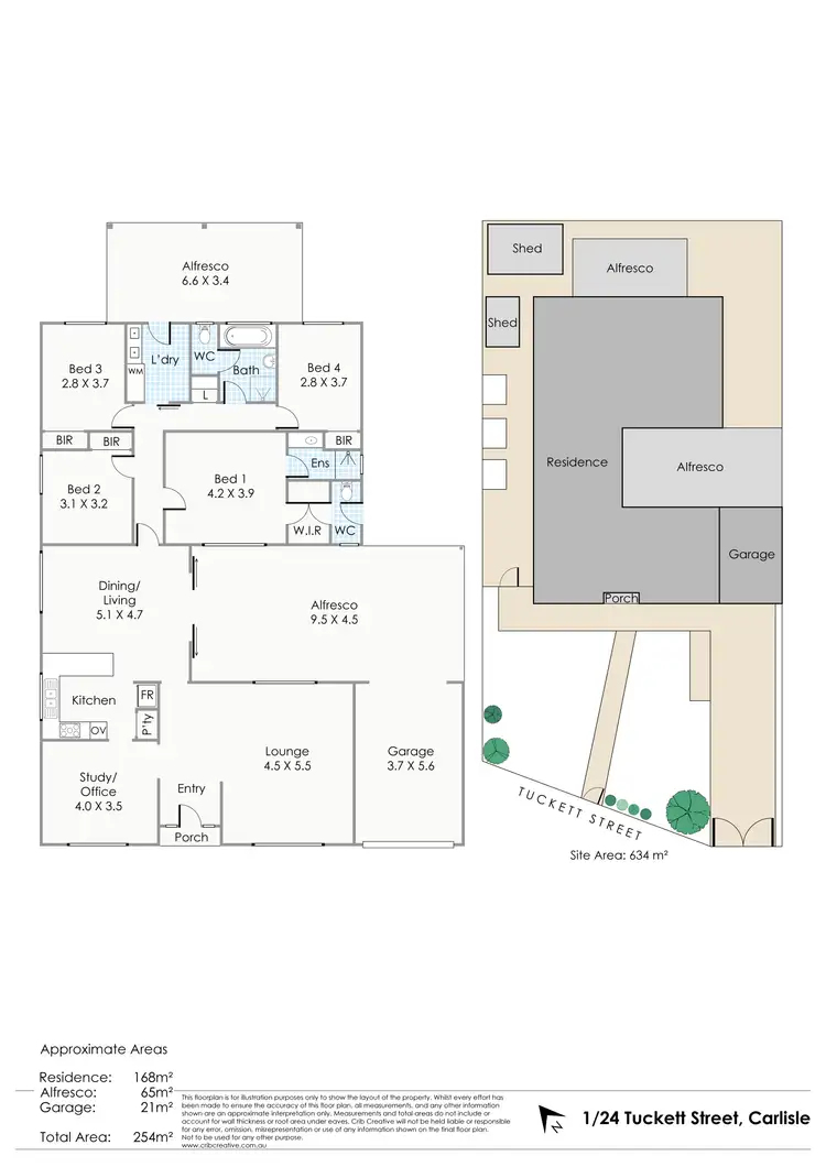 Floorplan of Homely house listing, 1/24 Tuckett Street, Carlisle WA 6101
