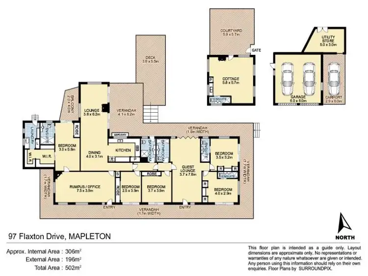 Floorplan of Homely house listing, 97 Flaxton Drive, Mapleton QLD 4560
