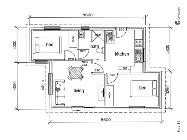 Floorplan of Homely house listing, 6A Futura Place, Girraween NSW 2145