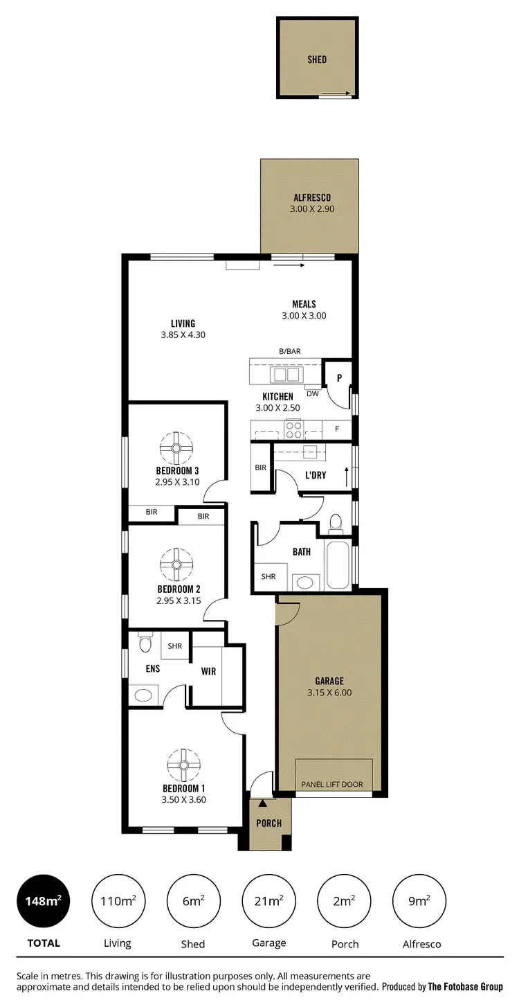 Floorplan of Homely house listing, 8 Village Road, Hackham West SA 5163