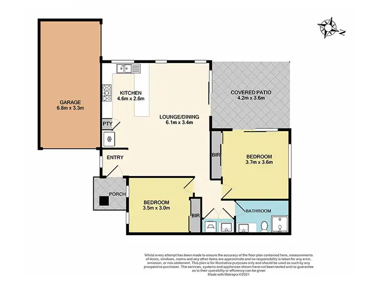 Floorplan of Homely unit listing, 2/33 Hughes Crescent, Dandenong North VIC 3175