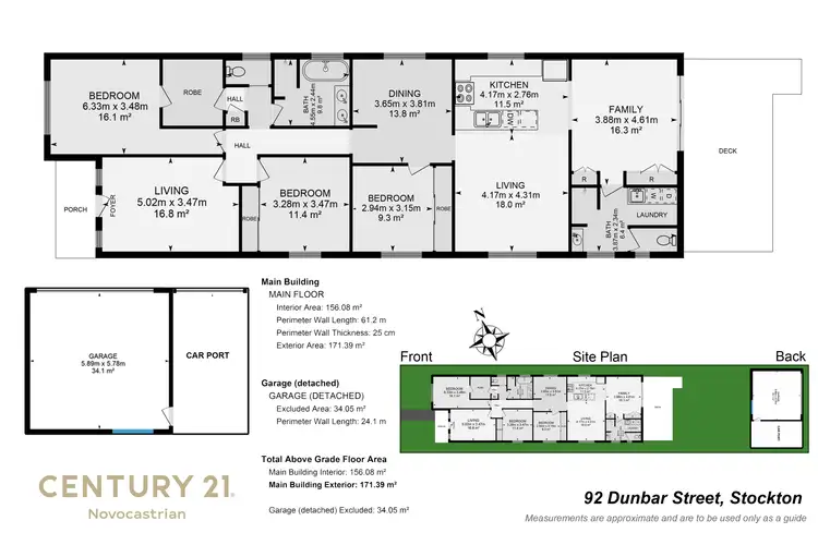 Floorplan of Homely house listing, 92 Dunbar Street, Stockton NSW 2295
