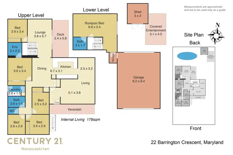 Floorplan of Homely house listing, 22 Barrington Crescent, Maryland NSW 2287
