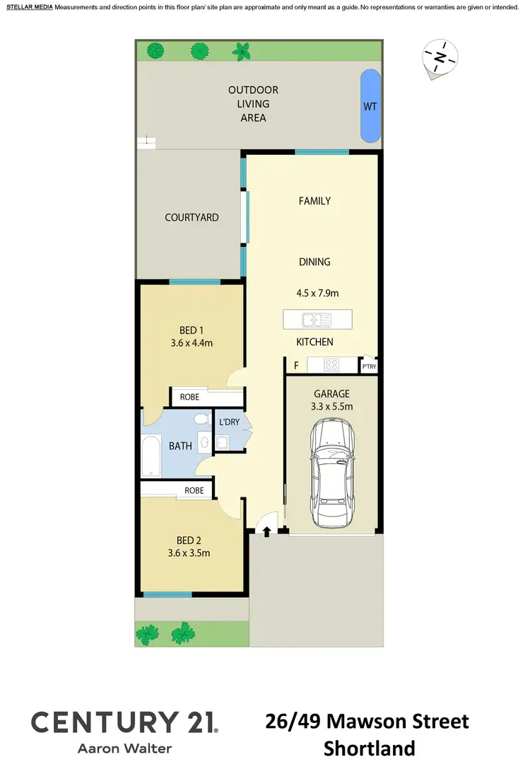 Floorplan of Homely villa listing, 26/49 Mawson Street, Shortland NSW 2307
