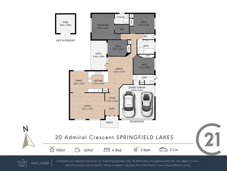 Floorplan of Homely house listing, 20 Admiral Crescent, Springfield Lakes QLD 4300