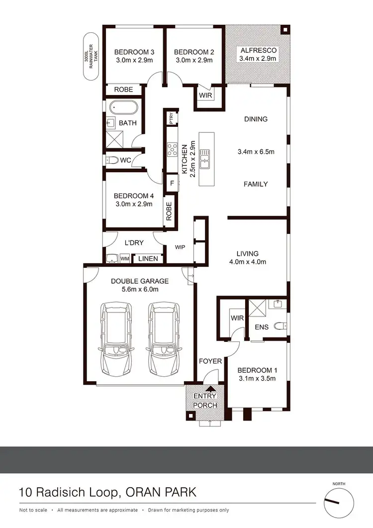 Floorplan of Homely house listing, 10 Radisich Loop, Oran Park NSW 2570