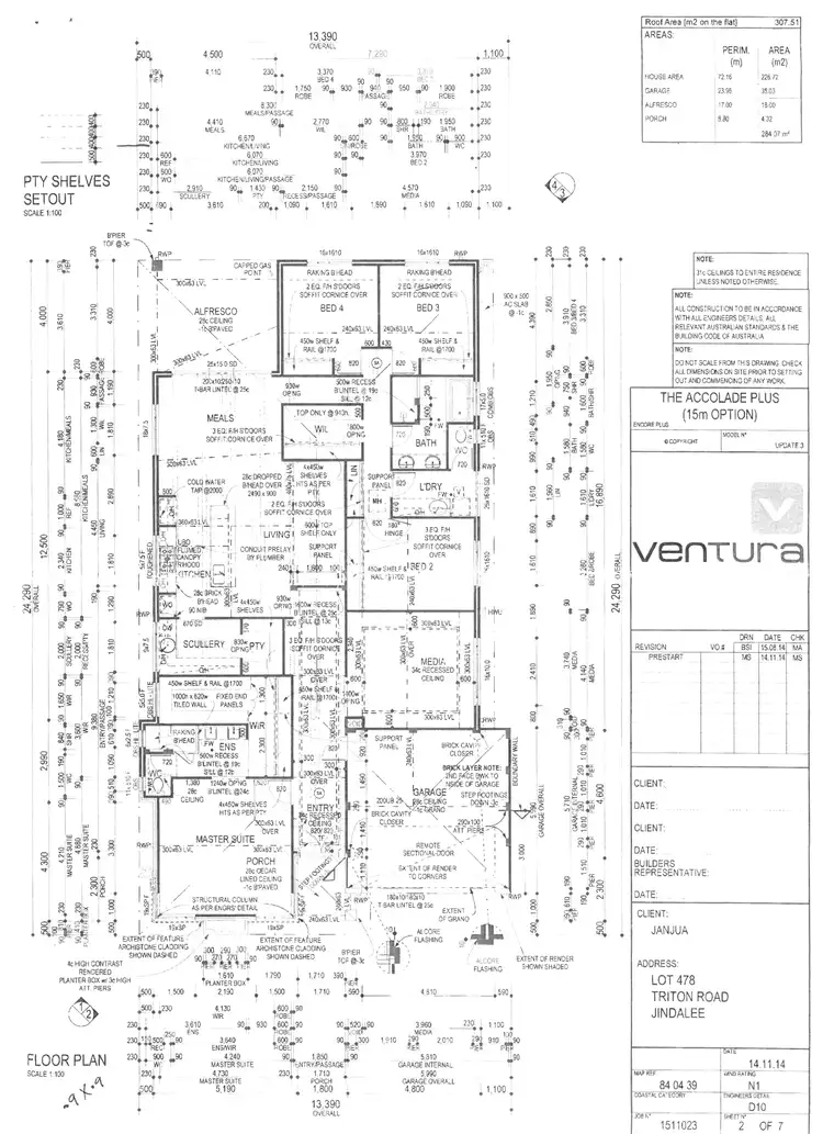 Floorplan of Homely house listing, 16 Triton Road, Jindalee WA 6036