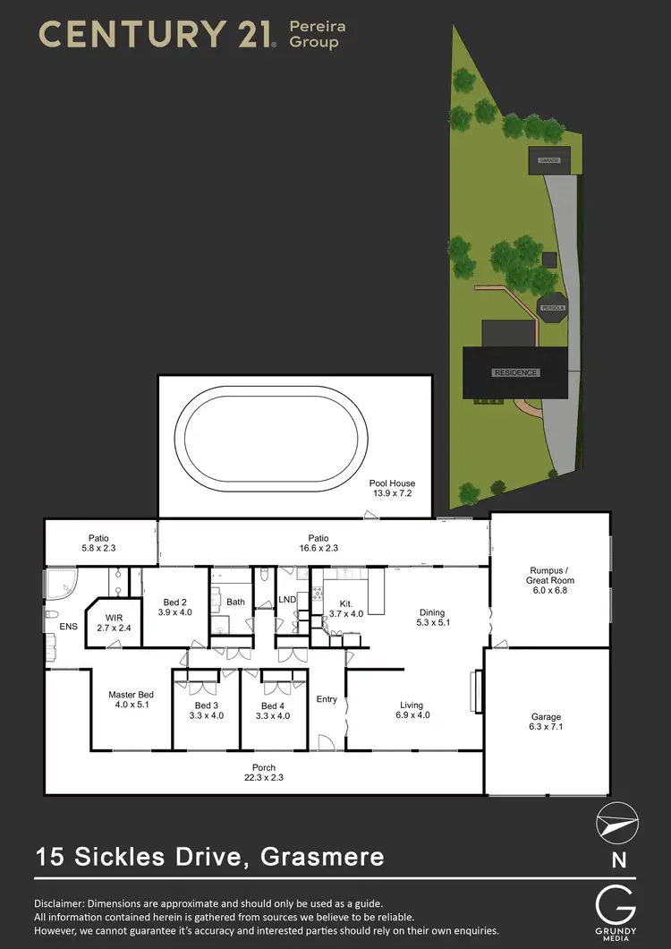 Floorplan of Homely rural property listing, 15 Sickles Drive, Grasmere NSW 2570