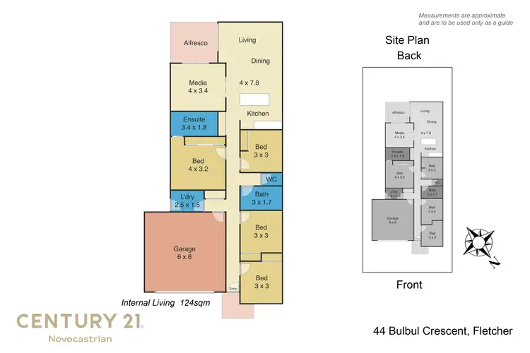 Floorplan of Homely house listing, 44 Bulbul Crescent, Fletcher NSW 2287